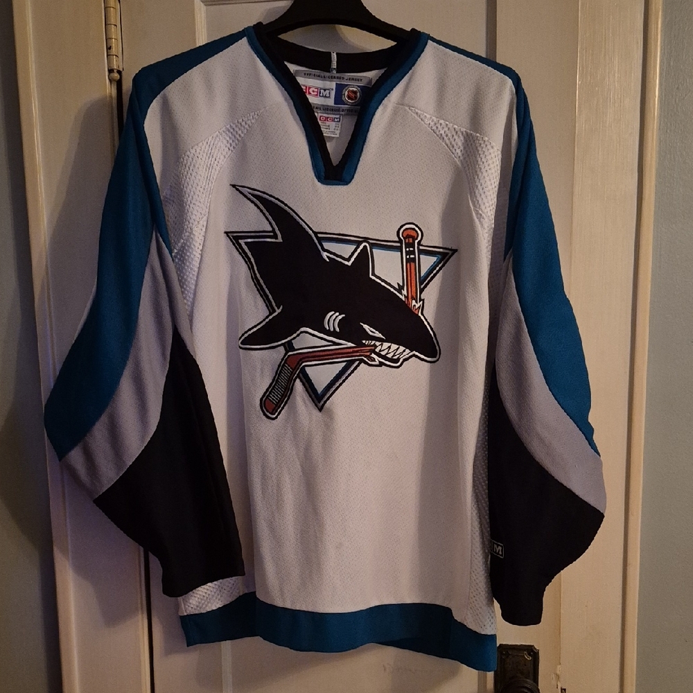 CCM Official Licensed Jersey with Blue and Red Accents